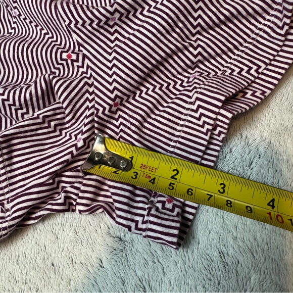 DKNY Women's XL Button Up Collared Shirt and Drawstring Shorts Pajama Set Violet - Picture 12 of 12